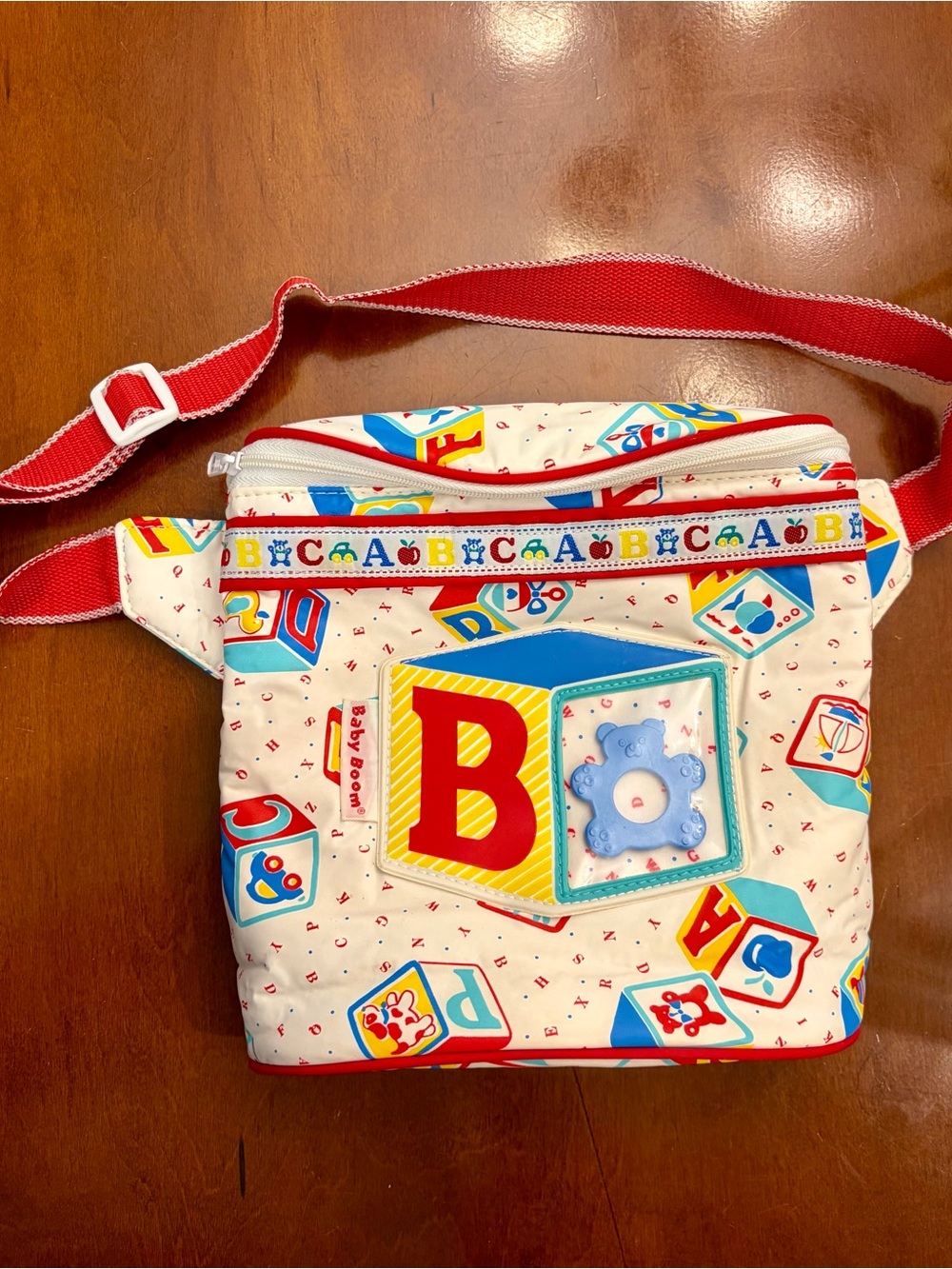 Rare / VTG Baby Boom Bottle Bag / Holder - Primary Colors Y2K
